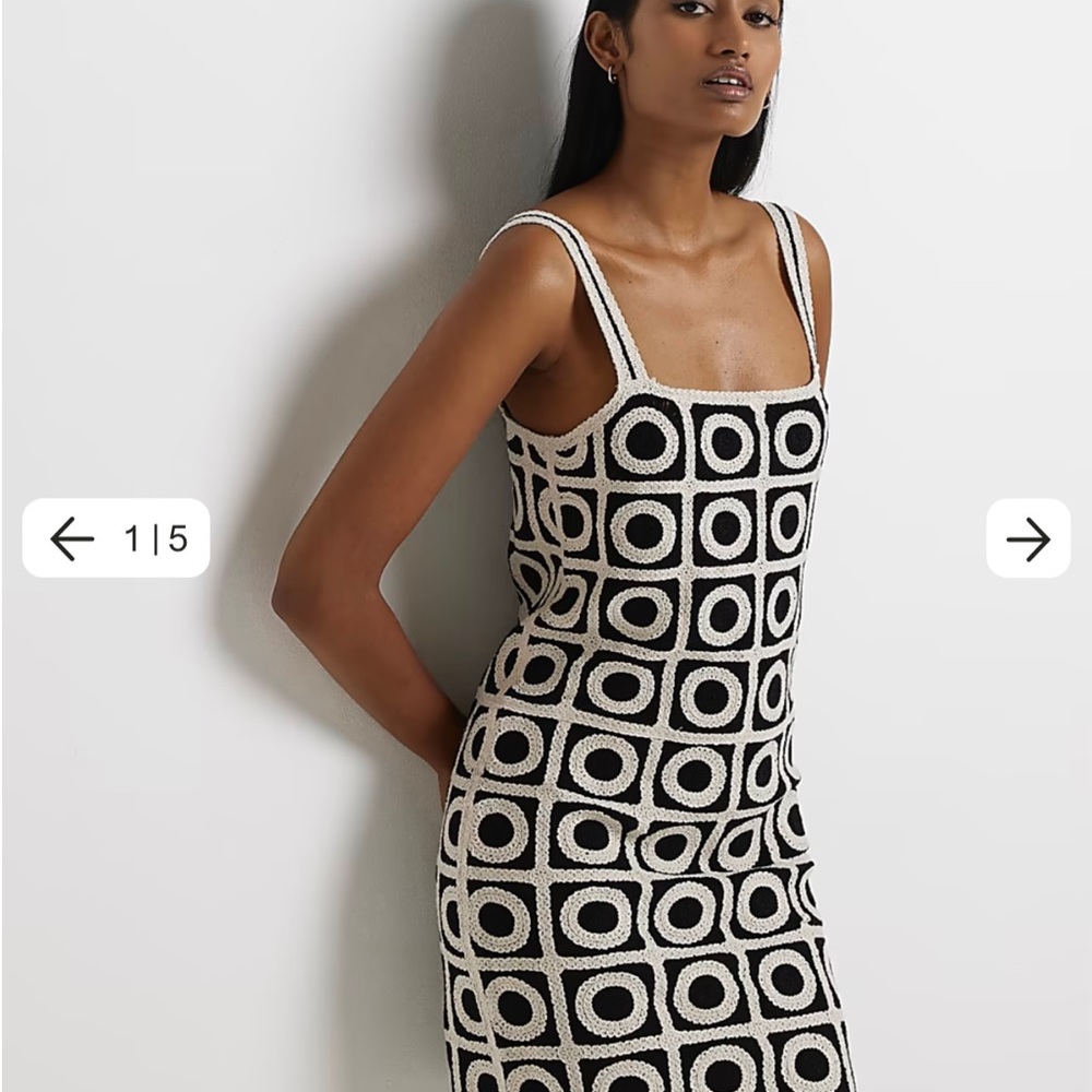 NWT River Island Sz Lrg Crochet Dress